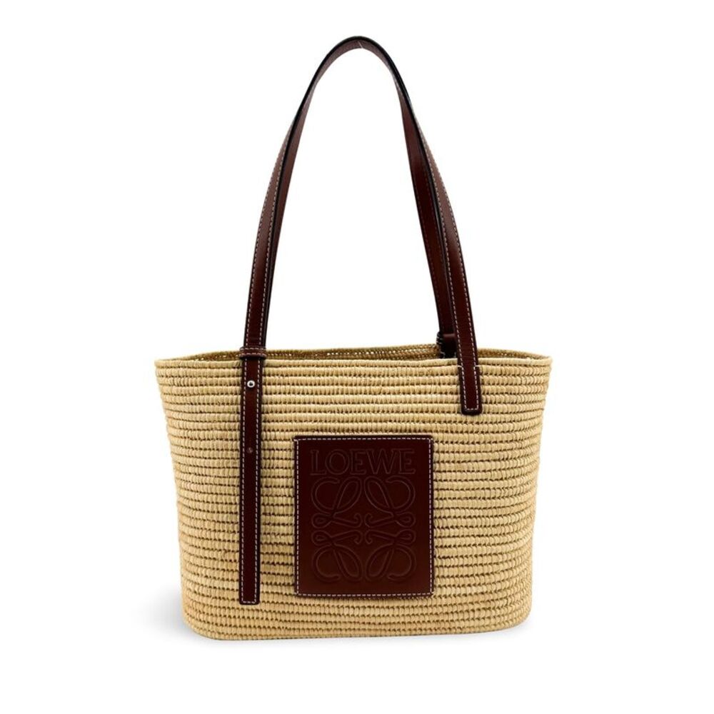 Loewe Small Square Basket Bag Natural Tan